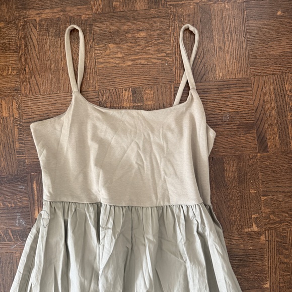 Old Navy - Olive Green Midi Dress - Picture 2 of 6